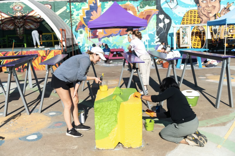 Local volunteers worked at projects at Ix Art Park, Fluvanna SPCA, Wildrock, and more during the 2025 Family Volunteer Weekend!